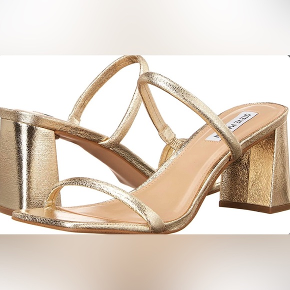 STEVE MADDEN ❤️🔥 LILAH GOLD HEELS NEW IN BOX! - Picture 8 of 8